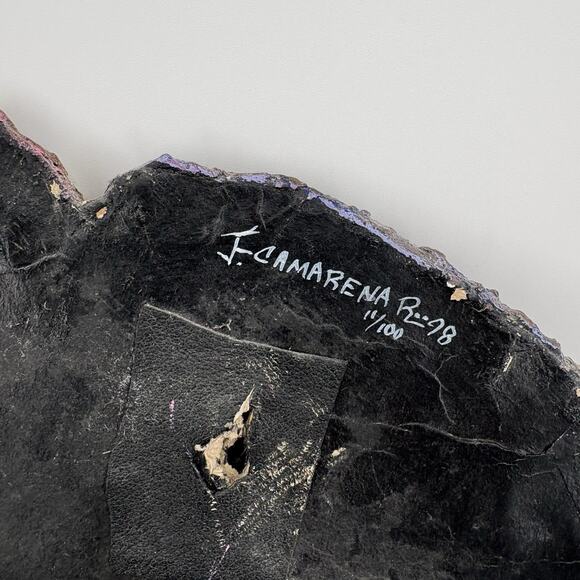 Vtg 90s Hanging Wall Art Celestial Wizard Witch 2 Faced Sun Planet Star - Picture 8 of 12